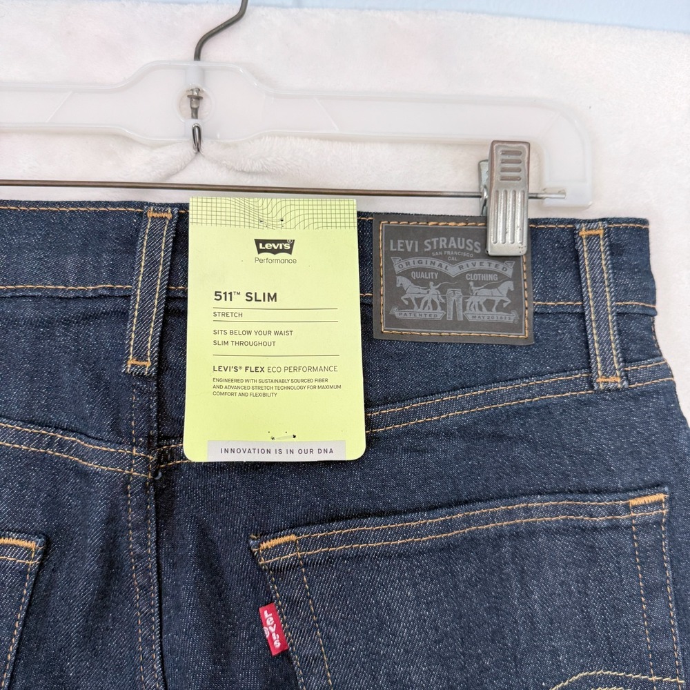 Levis 511 Jeans Mens 31x30 Blue Slim Fit Stretch